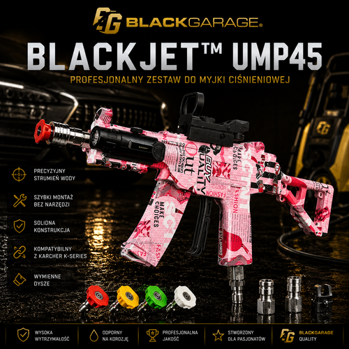 BLACKJET™ UMP45 - Profesjonalny zestaw do myjki ciśnieniowej